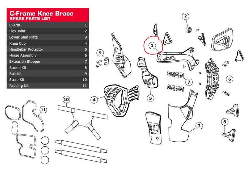 Product Image for Leatt C-Arm C-Frame Alu Forged