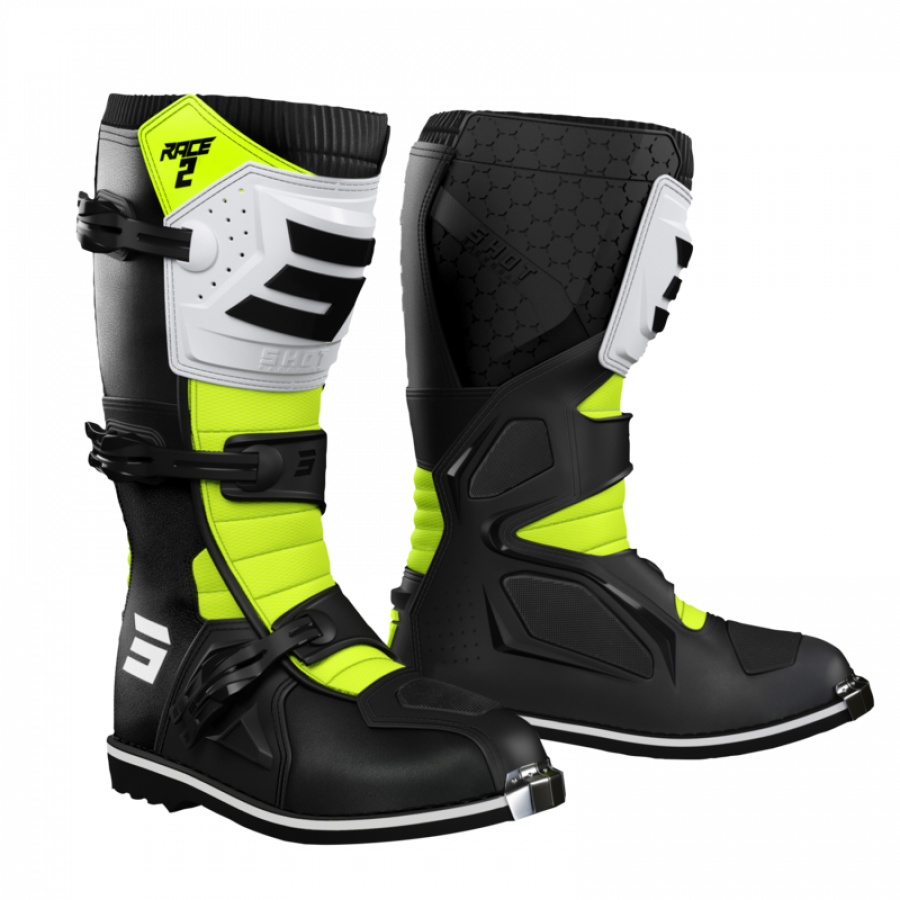 Product Image for Shot Race 2 Crosstövlar Barn Svart Neongul