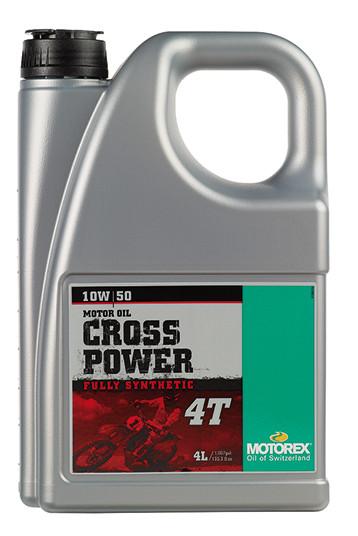 Product Image for Motorex Cross Power 10W/50 4-Taktsolja 4L