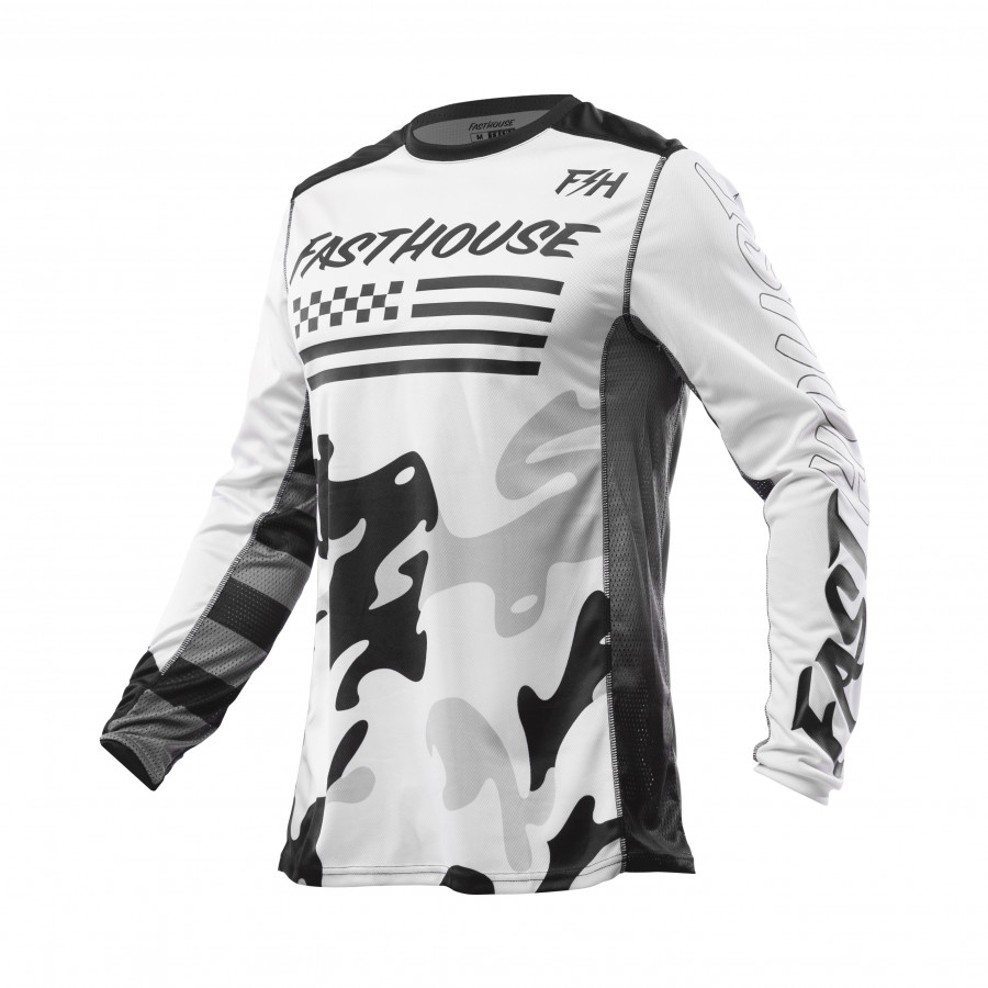 Product Image for Fasthouse Grindhouse Riot Crosströja Barn Svart Vit