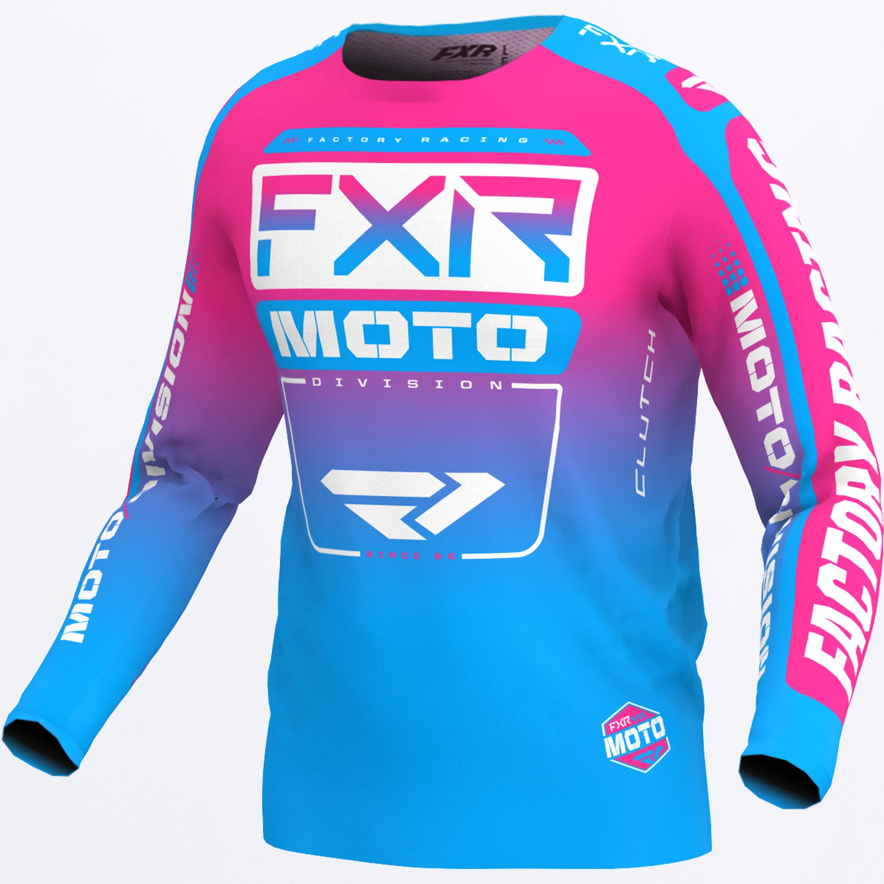 Product Image for FXR Barn Clutch Crosströja Cyan E-Rosa
