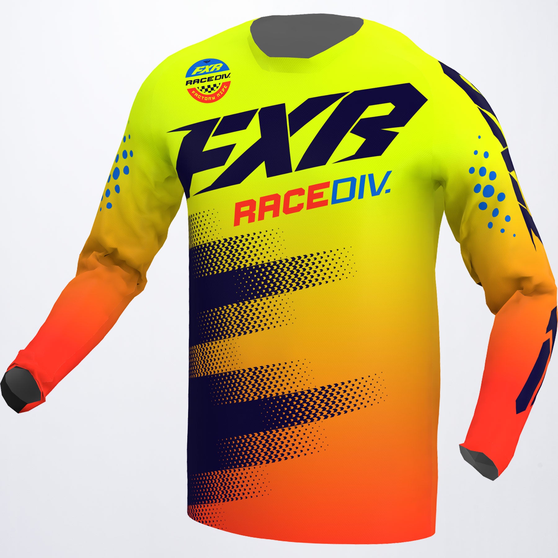 Product Image for FXR Clutch Crosströja Midnight Neongul Nuke Röd