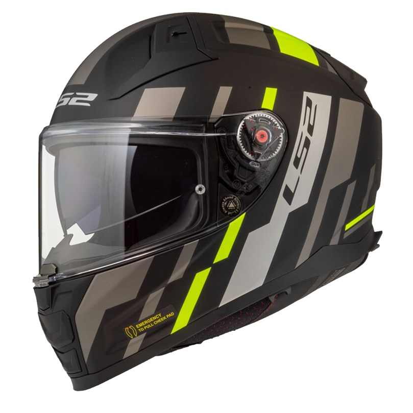 Product Image for LS2 FF811 Vector II Hjälm Tron Mattsvart Gul